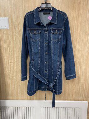 Susan Graver Blue Denim Jacket size Large